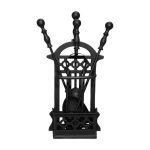 Black Basket Fireside Companion Set