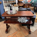 Two Tier Mahogany Drinks Stand Circa 1840