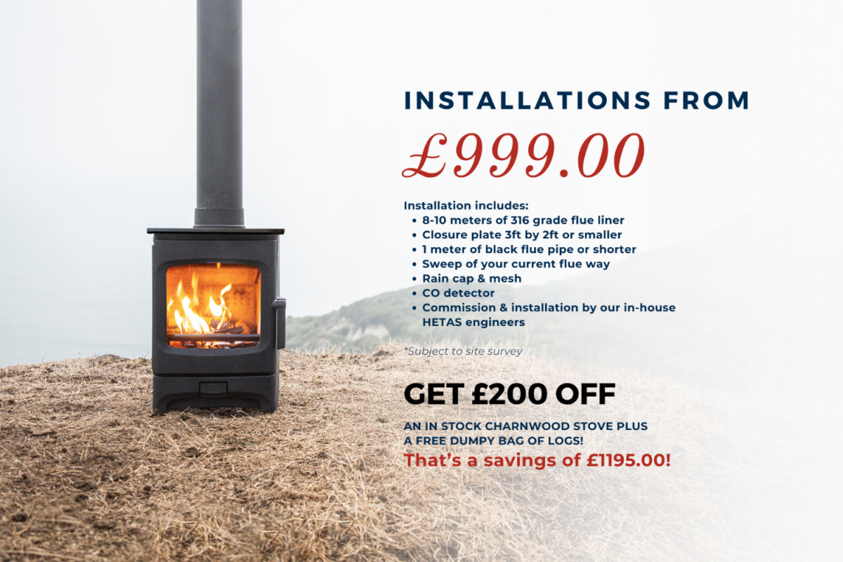 Save £200 on any in stock Charnwood stove