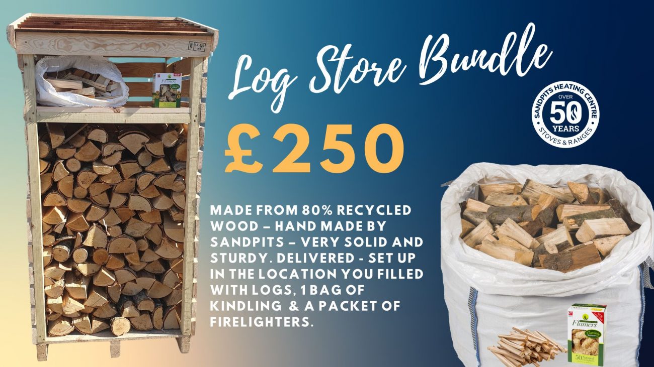 Small Log Store & Fuel Bundle