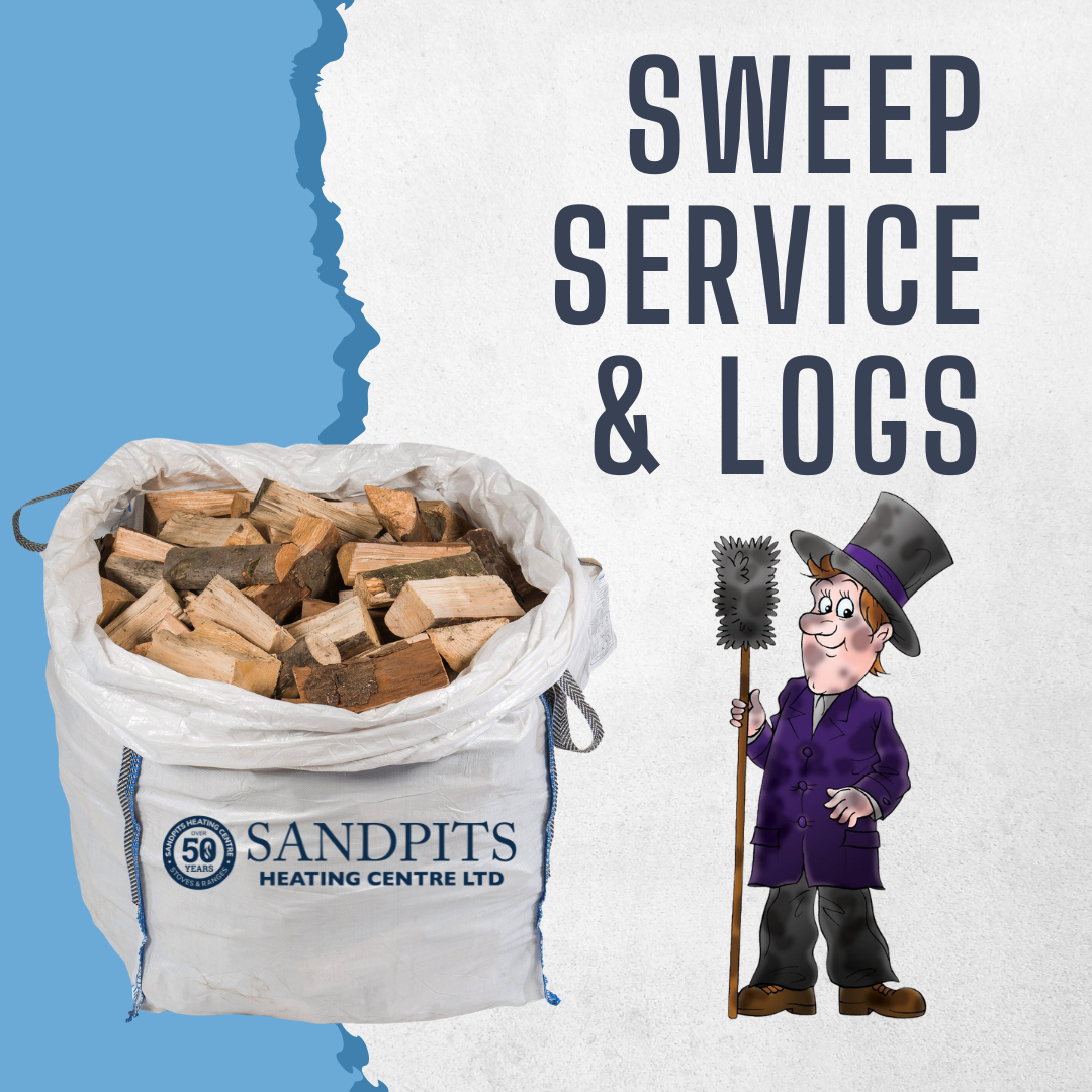 sweep service & logs (1) Solid Fuel Sweep & Service with Dumpy Bag of Kiln Dried Logs - Image 1