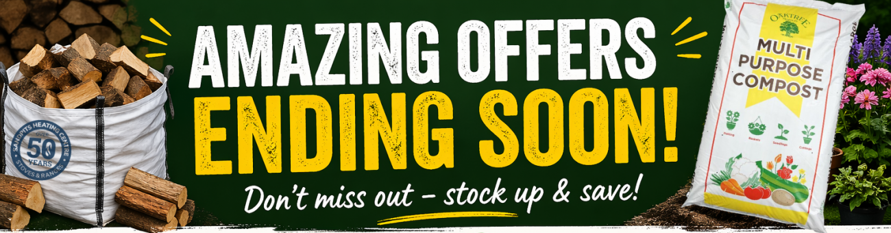 Last chance to order our dumpy bags of kiln dried logs & compost at fantastic discounts.